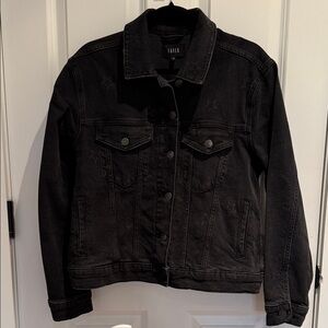 Rails Black Denim Star-Print Jean Jacket